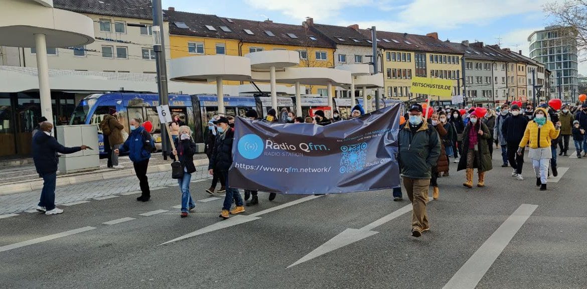 Grossdemonstration in Freiburg 05 Februar 2022 14 Uhr  – Friedrichstrasse beim Fahnenbergplatz