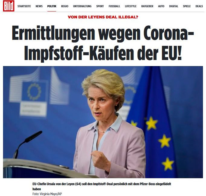 Ermittlungen gegen Ursula von der Leyen wegen Corona-Impfstoff-Käufen der EU
