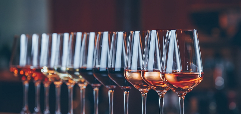 Wein – Optik Farbe Transparenz