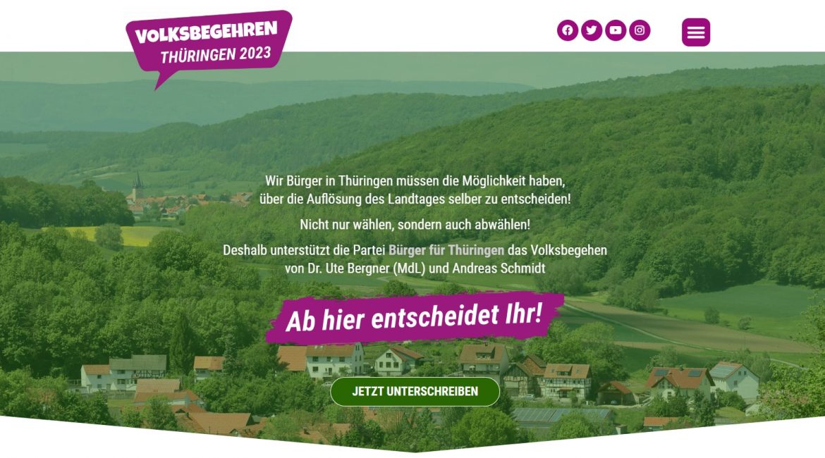 Volksbegehren in Thüringen – eine historische Chance