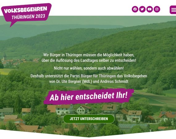 Volksbegehren in Thüringen - eine historische Chance