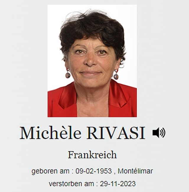 Ursula von der Leyen und der plötzlich Tod der EU-Abgeordneten Michèle Rivasi…
